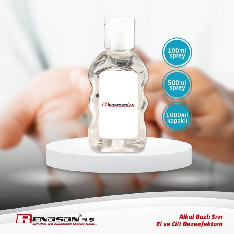 Alkol Bazlı Sıvı El ve Cilt Dezenfektanı 50 ml Sprey