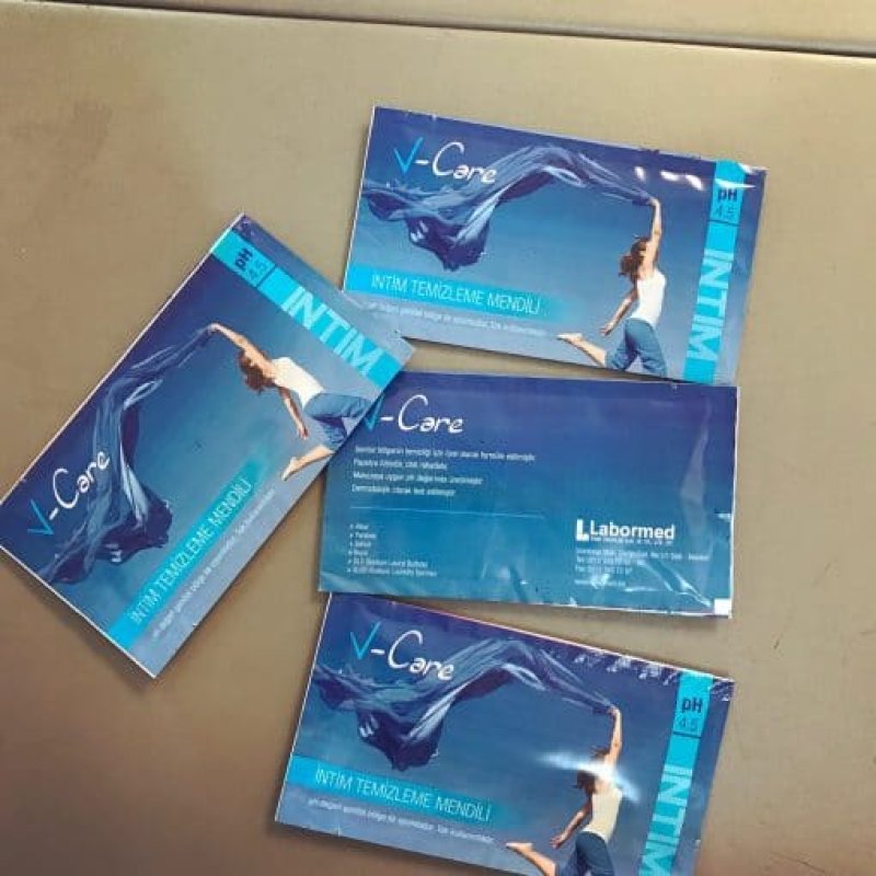 Savlonlu -İntim Genital Temizleme Mendili 7cm x 12,5 cm -Özel Baskılı