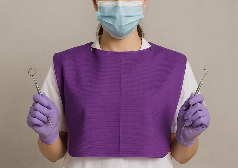 Purple Dental Bibs