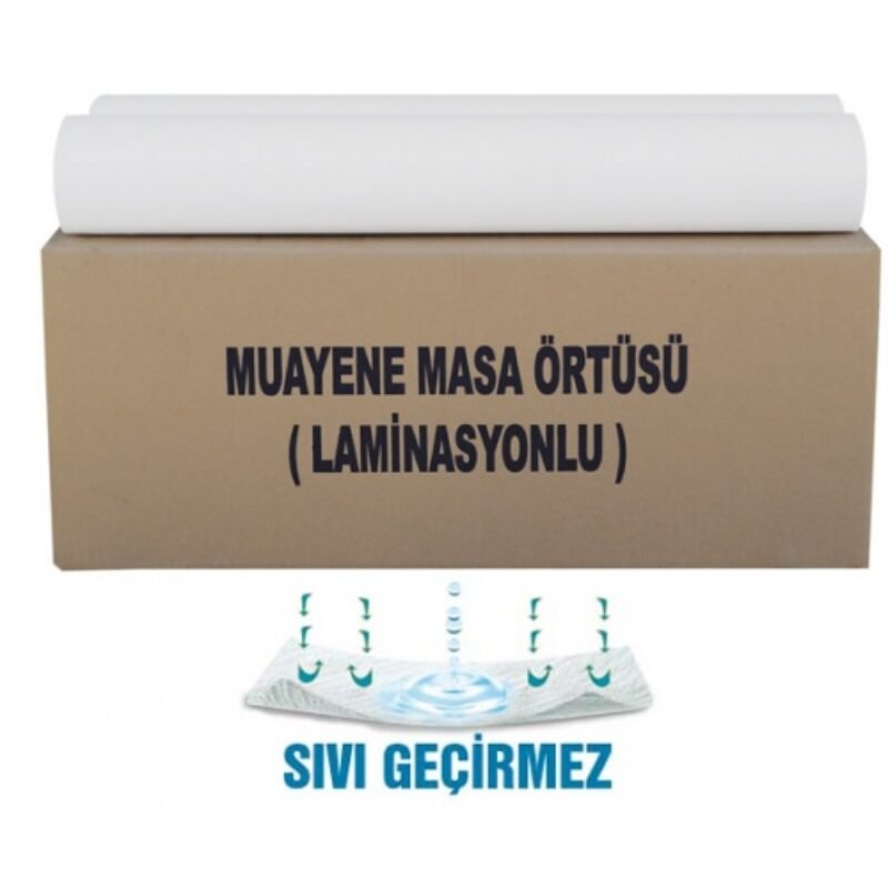 Muayene Masa Örtüsü Laminasyonlu En:60cm 100m (Lamineli) – 2 Katlı