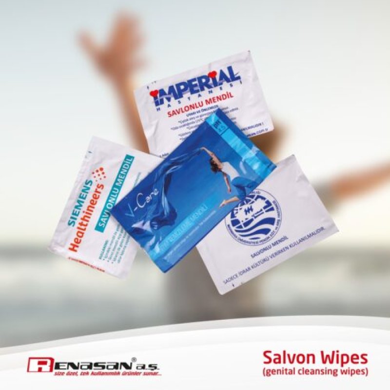 Salvonlu-Intim Genital Cleaning Wipe 7cm x 10cm-Special Printed