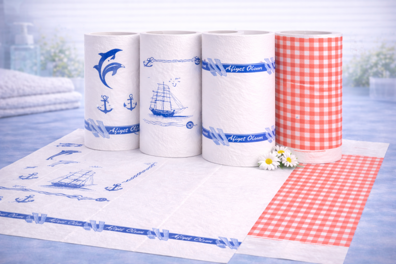 Disposable Laminated Paper Table Covers – Standard Printed (Dining Sheet)